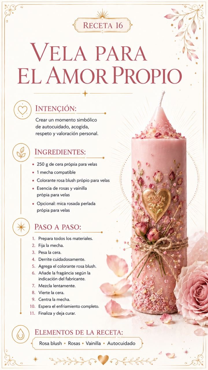 Receta 16 — Vela para el Amor Propio